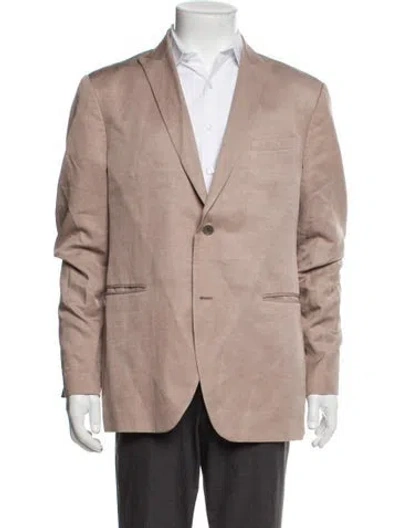Pre-owned John Varvatos Linen Utility Jacket In Neutral
