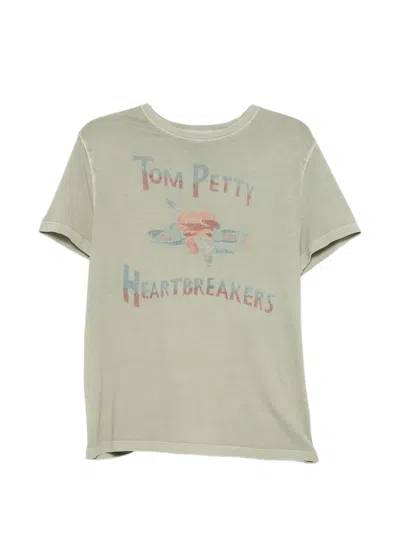 John Varvatos Logo-embroidered T-shirt In Green