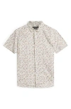 John Varvatos Loren Cotton Regular Fit Button Down Shirt In Salt