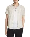 John Varvatos Loren Short Sleeve Cotton Seersucker Button-up Shirt