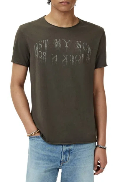 John Varvatos Lost My Sould Graphic T-shirt In Brown