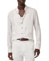John Varvatos Franz Regular Fit Studded Jacquard Shirt In Chalk