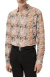 John Varvatos Luca Paint Pattern Button-up Shirt In Buttercup