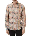 John Varvatos Luca Paint Pattern Button-up Shirt