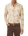 John Varvatos Luca Paint Pattern Button-up Shirt In Neutral