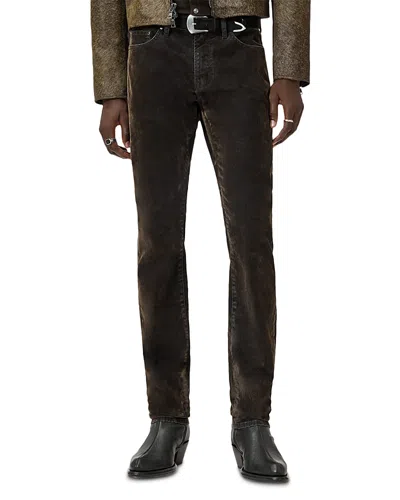 John Varvatos Luca Slim Fit Jeans In Dark Brown