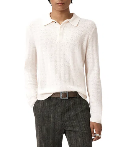 John Varvatos Macra Polo Shirt In White