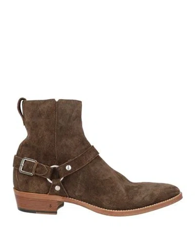 John Varvatos Man Ankle Boots Brown Size 11.5 Leather