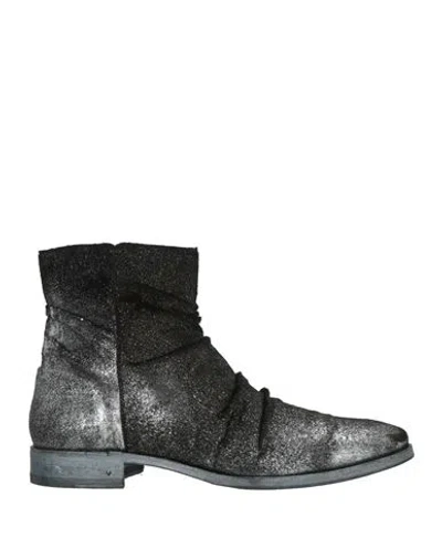 John Varvatos Man Ankle Boots Charcoal Size 8 Leather In Gray