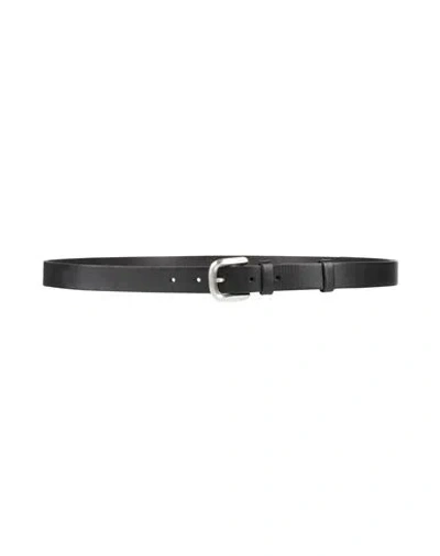 John Varvatos Man Belt Black Size 38 Leather In Neutral
