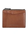 John Varvatos Man Cardholder Camel Size - Leather