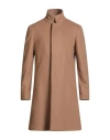 John Varvatos Man Coat Camel Size 40 Virgin Wool, Polyamide, Recycled Cashmere