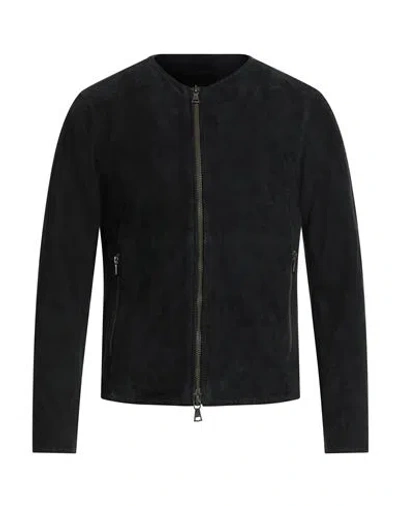 John Varvatos Man Jacket Black Size 42 Goat Skin