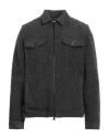 John Varvatos Man Jacket Charcoal Size Xl Acrylic, Polyester, Cotton In Grey