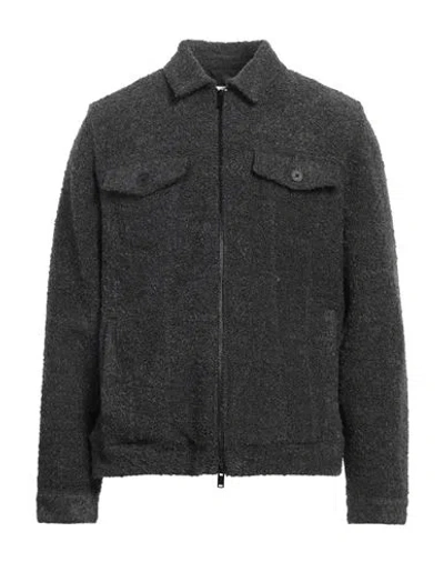 John Varvatos Man Jacket Charcoal Size Xl Acrylic, Polyester, Cotton In Grey