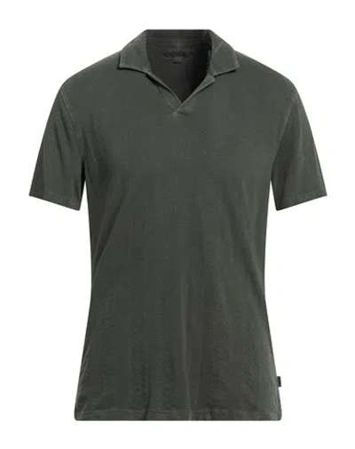 John Varvatos Man Polo Shirt Military Green Size Xxl Cotton