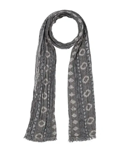 John Varvatos Man Scarf Grey Size - Cotton, Viscose In Gray