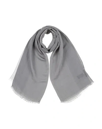 John Varvatos Man Scarf Grey Size - Viscose, Silk In Gray