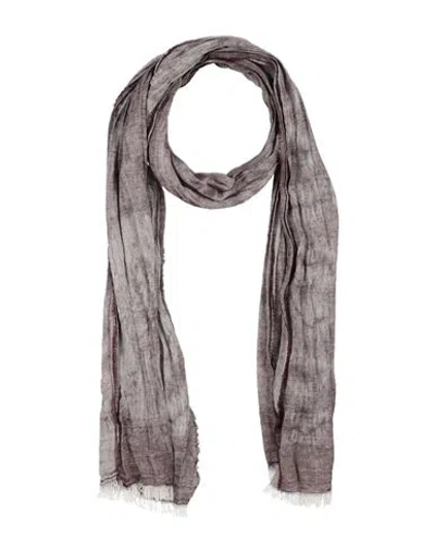 John Varvatos Man Scarf Plum Size - Viscose, Modal, Cotton In Gray
