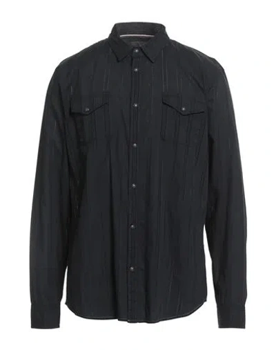 John Varvatos Man Shirt Black Size Xxl Cotton