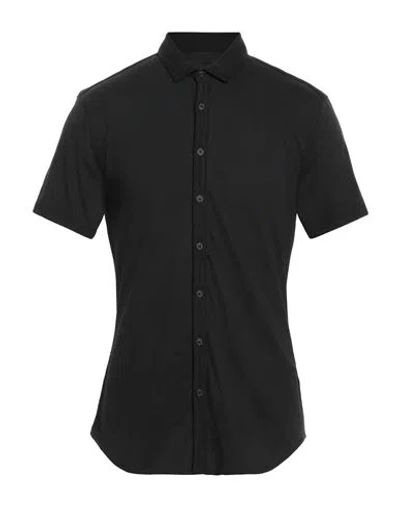 John Varvatos Man Shirt Black Size Xxl Pima Cotton