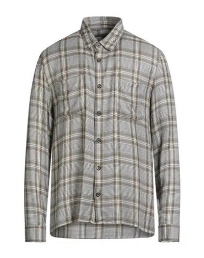 John Varvatos Man Shirt Grey Size Xxl Viscose In Gray