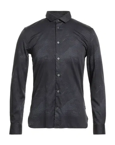John Varvatos Man Shirt Midnight Blue Size S Cotton