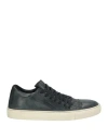 John Varvatos Man Sneakers Charcoal Size 13 Leather In Grey