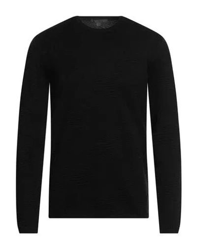 John Varvatos Man Sweater Black Size Xl Organic Cotton