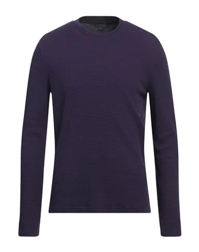 John Varvatos Man Sweater Purple Size M Pima Cotton, Polyester, Elastane