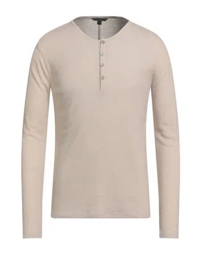 John Varvatos Man T-shirt Beige Size Xxl Lyocell, Wool In Neutral