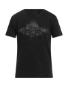 John Varvatos Man T-shirt Black Size M Organic Cotton In Black