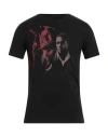 John Varvatos Man T-shirt Black Size S Cotton In Black
