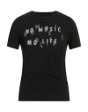 John Varvatos Man T-shirt Black Size S Cotton In Black