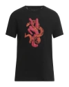 John Varvatos Man T-shirt Black Size S Cotton In Black