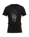 John Varvatos Man T-shirt Black Size S Cotton In Black