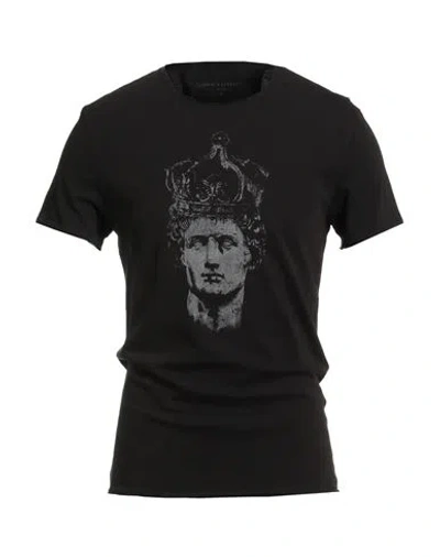 John Varvatos Man T-shirt Black Size S Cotton