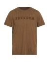 John Varvatos Man T-shirt Brown Size Xxl Cotton In Gray
