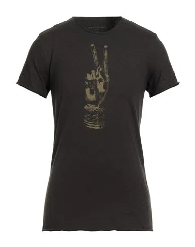 John Varvatos Man T-shirt Charcoal Size S Cotton