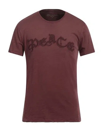 John Varvatos Man T-shirt Chocolate Brown Size Xl Cotton