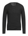 John Varvatos Man T-shirt Grey Size Xxl Lyocell, Wool In Black