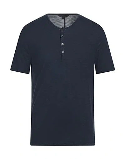 John Varvatos Man T-shirt Navy Size Xl Modal, Viscose, Wool