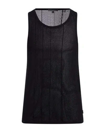 John Varvatos Man Tank Top Black Size L Organic Cotton