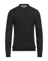 John Varvatos Man Turtleneck Black Size Xxl Alpaca Wool, Silk