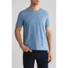 John Varvatos Marble Wash Cotton Crewneck T-shirt In Dutch Blue