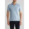 John Varvatos Marble Wash Cotton Polo In Dusted Blue