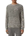 John Varvatos Marsala Wool Crewneck Sweater In Gray