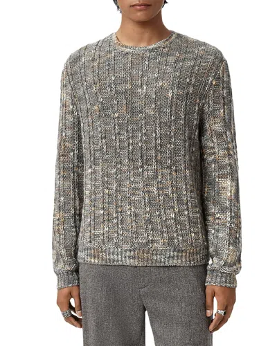 John Varvatos Marsala Wool Crewneck Sweater In Brown