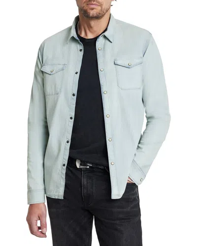 John Varvatos Marshall Western Shirt In Blue