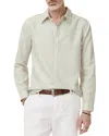 John Varvatos Martin Button Shirt In Smoked Pearl Gray